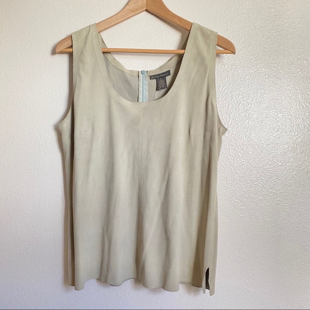 BANANA REPUBLIC Genuine Leather Sleeveless Top